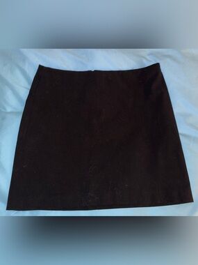 Express Black Women's Mini Skirt - Clean A-Line - Size: 1/2